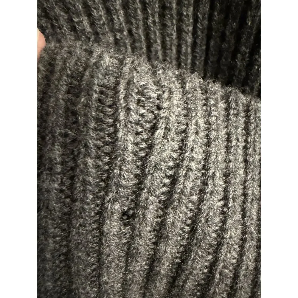 Michael Kors Gray Merino Wool Cashmere Pullover Sweater Dress/Tunic Size L
